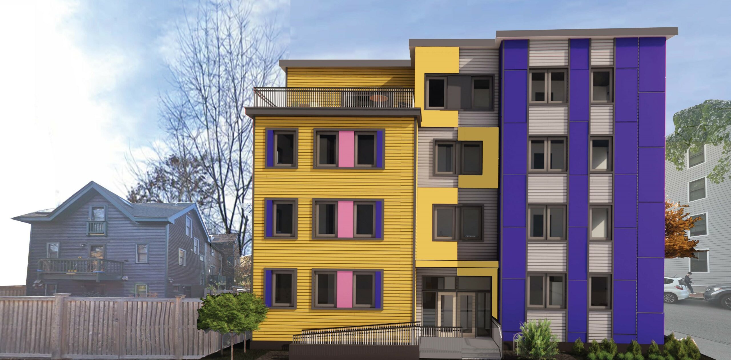 37 Brookline - Front Rendering